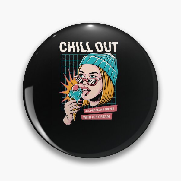 Item preview, Chill Out, All Problem solved with ice cream designed and sold by Groove-Emporium.