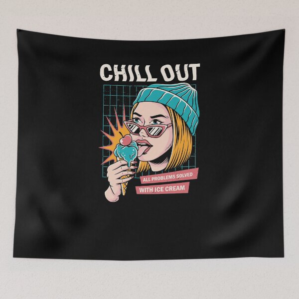 Item preview, Chill Out, All Problem solved with ice cream designed and sold by Groove-Emporium.