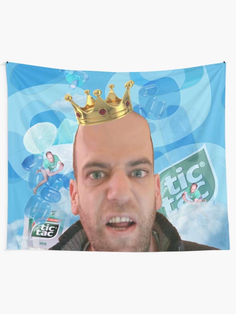 Calum S Corner Tic Tac Head Man Willne Twoti Tapestry By James2169 Redbubble