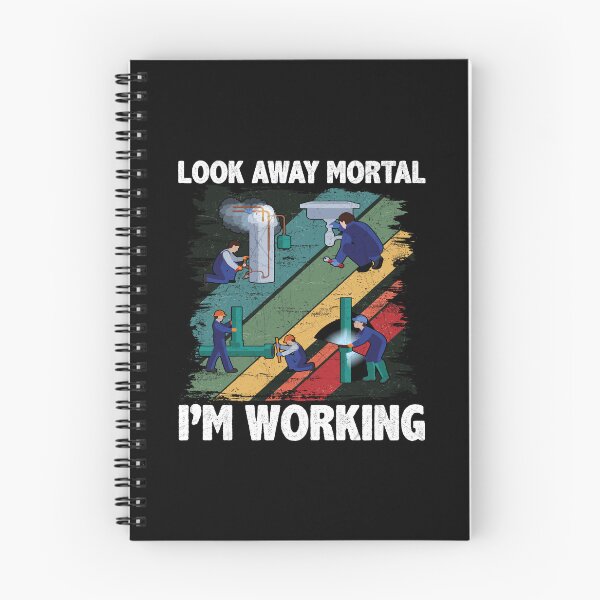 Item preview, Look Away Mortal I'M Working Funny Plumber designed and sold by Trendy Valley .