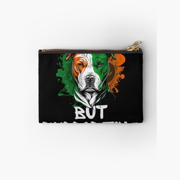 Item preview, not irish but supportive pitbull mom and dad designed and sold by cutefashion.