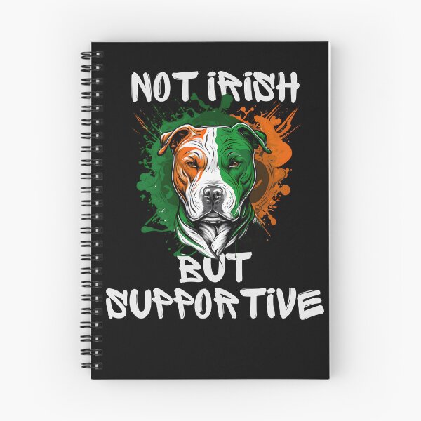 Item preview, not irish but supportive pitbull mom and dad designed and sold by cutefashion.