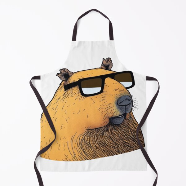 Item preview, Capybara boss with sunglasses, sticker art designed and sold by NxtGenArt.
