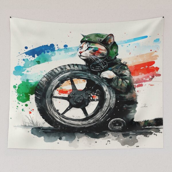 Item preview, Little mechanic cat designed and sold by LoveyDesign.