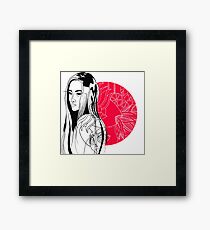Graphic Portrait Framed Print