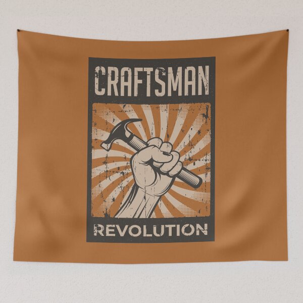 Item preview, Craftsman Revolution vintage poster designed and sold by Groove-Emporium.