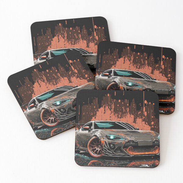 Item preview, Modified Japanese Sports Car Bold Cool Drifter Car Art designed and sold by ultra-cool.
