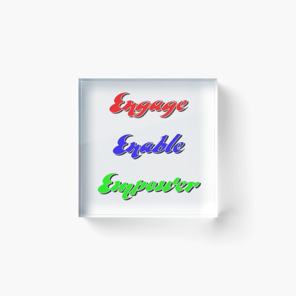Item preview, Engage, Enable, Empower - Motivating designed and sold by imftrading.
