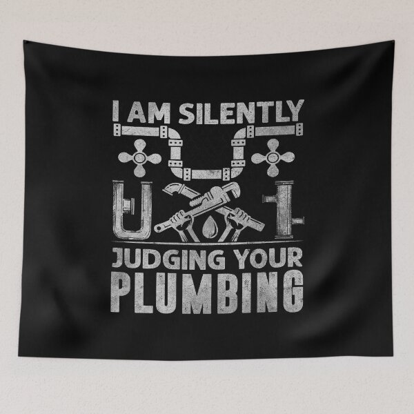 Item preview, I Am Silently Judging Your Plumbing Funny Plumber designed and sold by Trendy Valley .