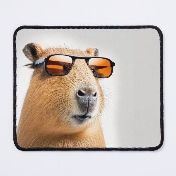 Item preview, Capybara with his yellow shades designed and sold by NxtGenArt.