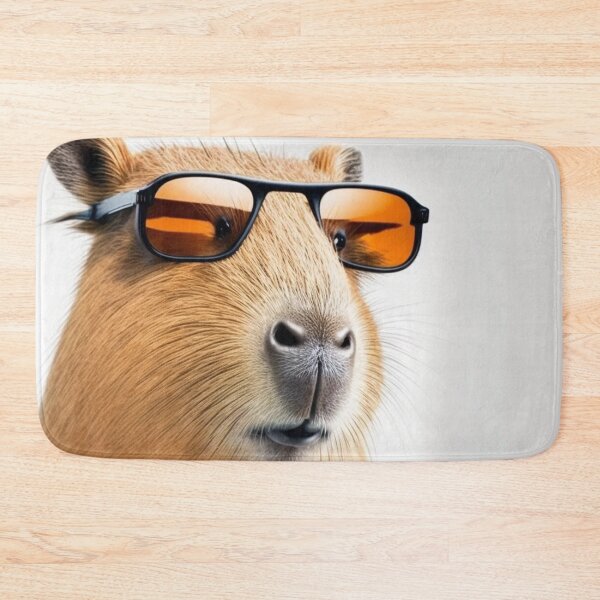 Item preview, Capybara with his yellow shades designed and sold by NxtGenArt.