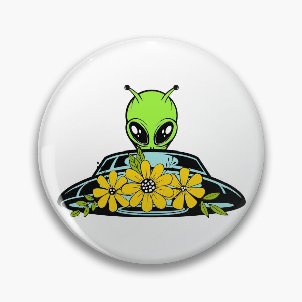 Item preview, Floral Alien Spaceship designed and sold by Blok45.