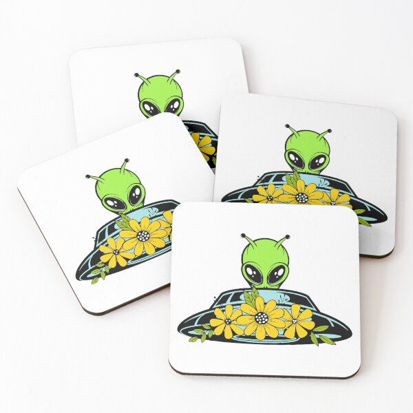 Item preview, Floral Alien Spaceship designed and sold by Blok45.