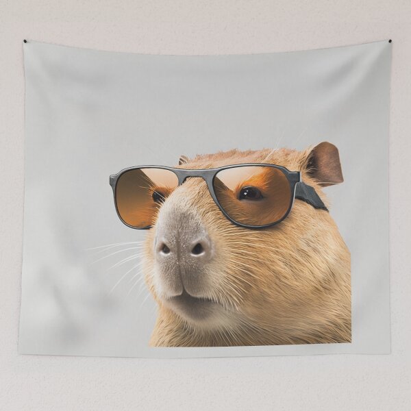 Item preview, Capybara flying high designed and sold by NxtGenArt.