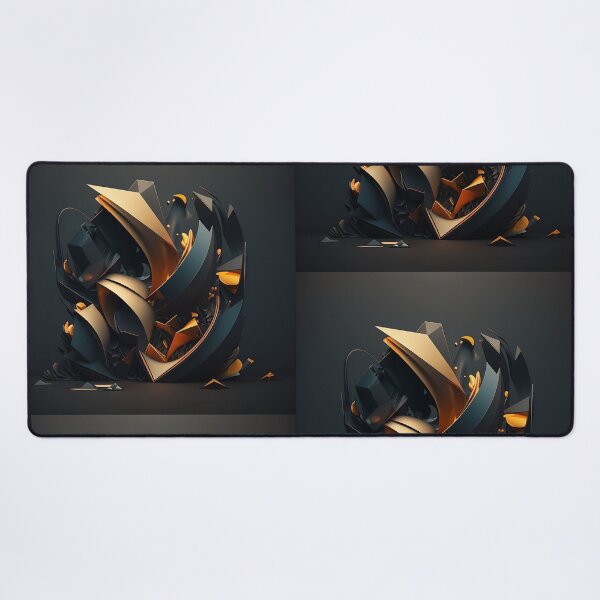 Item preview, Abstract Dark Shapes on Creative Black Background designed and sold by EnzoZs.