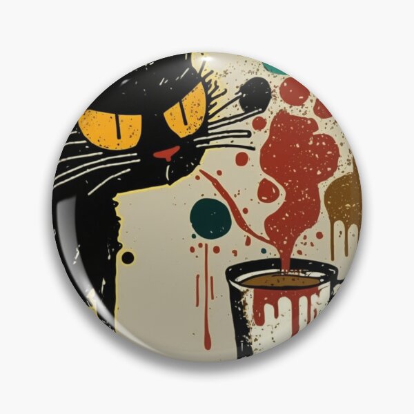 Item preview, Cat watches over his morning coffee designed and sold by NxtGenArt.