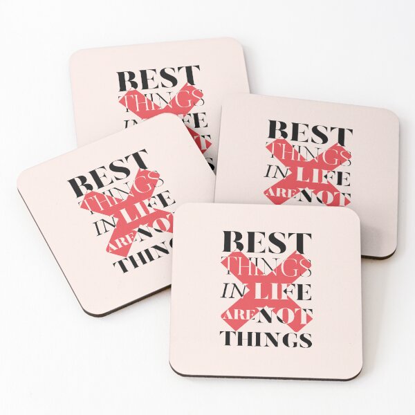 Item preview, Best things in life, motivational quote, anti materialism, consumerism sentence, spiritualiy, positive thinking designed and sold by Spallutos.