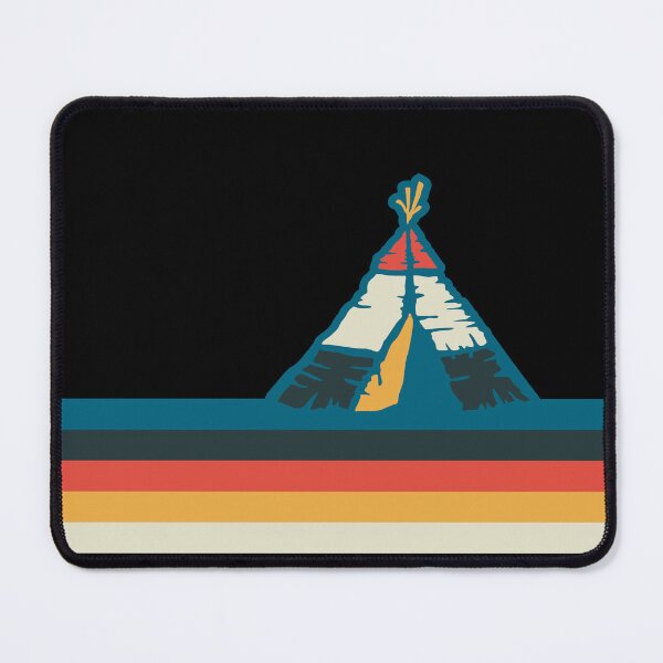 Item preview, Retro Camping with Tepee Tent designed and sold by Hatitudeology.