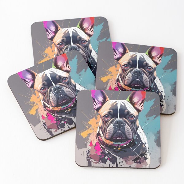 Item preview, Abstract painting of an Frenche Bulldog designed and sold by Willem Horinga.