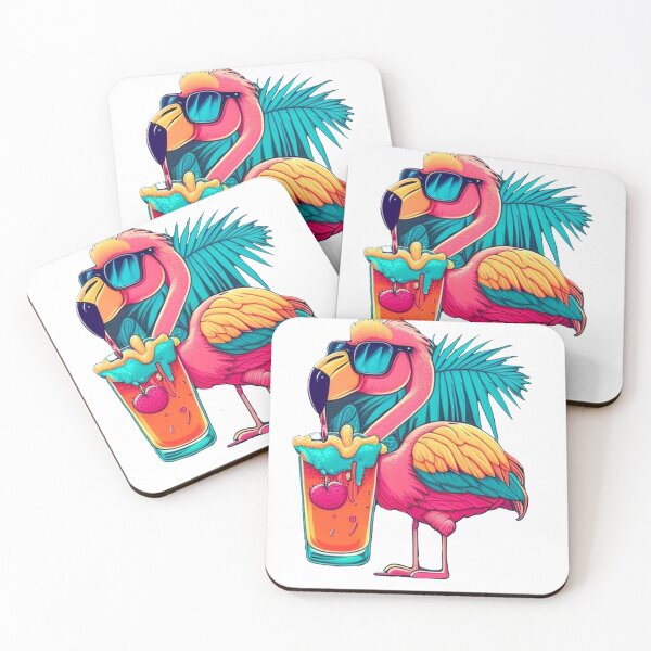 Item preview, Funny Flamingo Bird Design Stickers Tropical Summer Vacay Mode Vacation designed and sold by reddrive88.