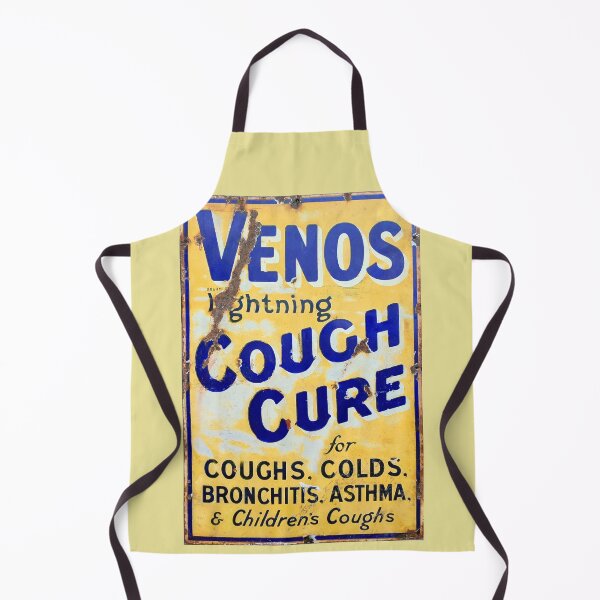 Item preview, Venos Cough Cure, vintage enamel sign designed and sold by JonDelorme.