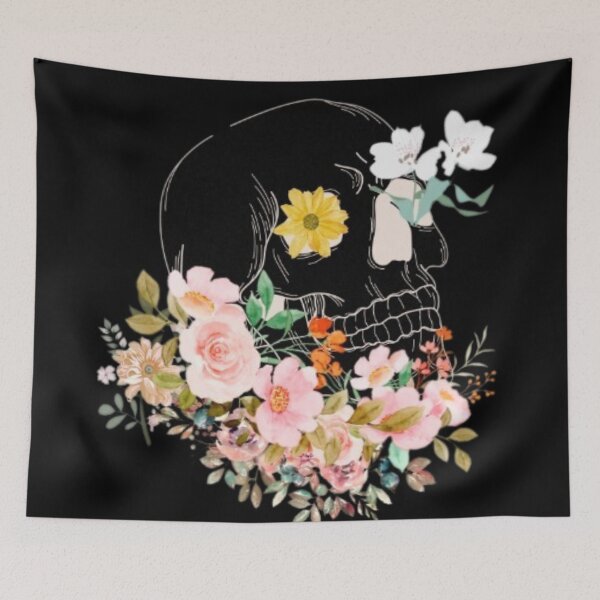 Item preview, Floral Skull designed and sold by MissBubblegumBlue.