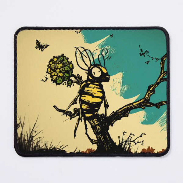 Item preview, Bee in nature, chilling on small tree designed and sold by NxtGenArt.