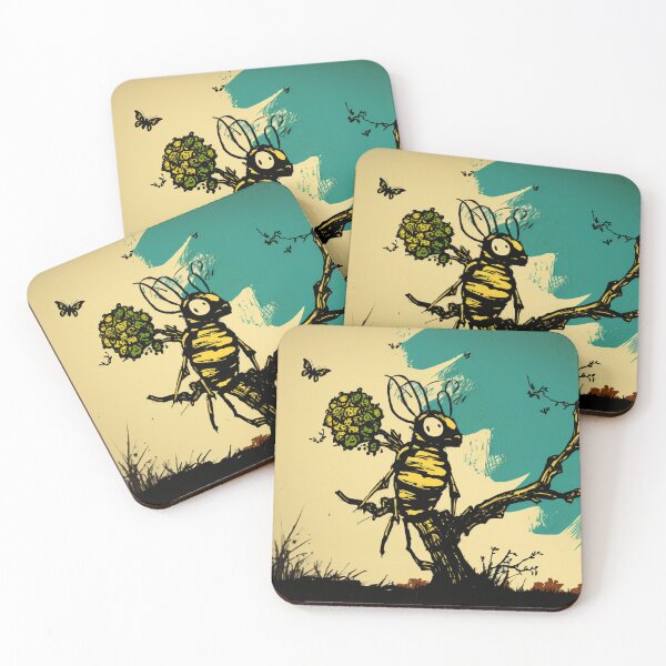 Item preview, Bee in nature, chilling on small tree designed and sold by NxtGenArt.