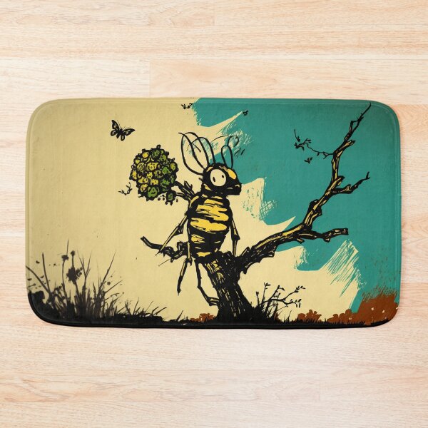 Item preview, Bee in nature, chilling on small tree designed and sold by NxtGenArt.