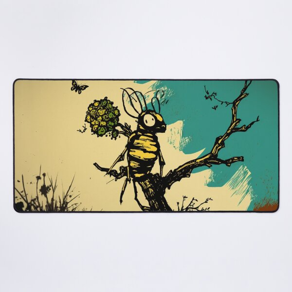 Item preview, Bee in nature, chilling on small tree designed and sold by NxtGenArt.
