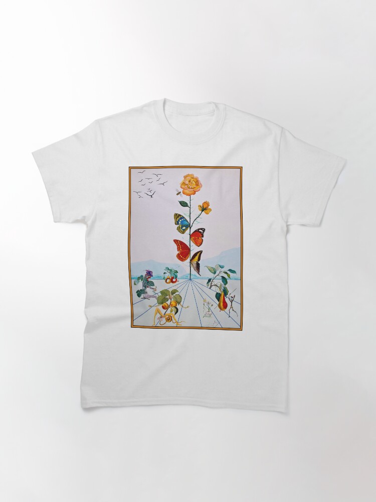 Alternate view of BUTTERFLY ROSE : Vintage Abstract Dali Painting Print Classic T-Shirt