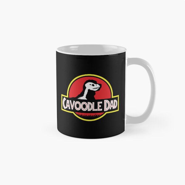 Item preview, (For Dark Background) Jurassic Cavoodle Dad designed and sold by More Cute Dogs.