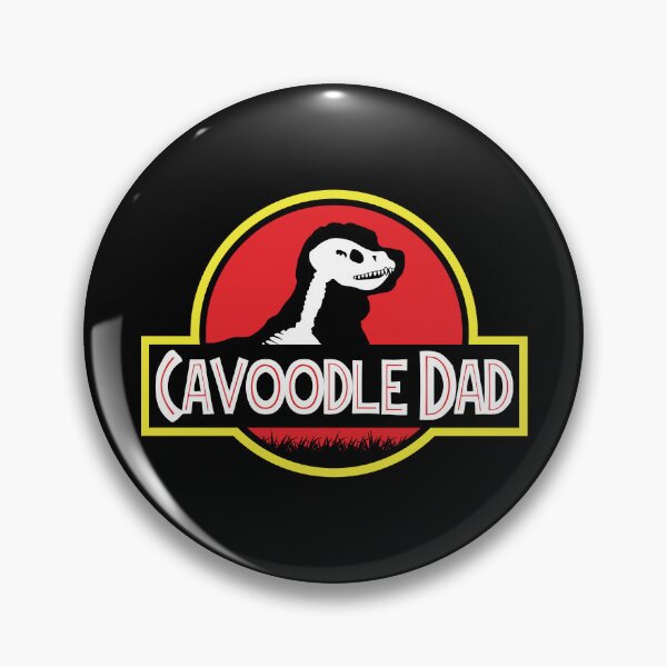 Item preview, (For Dark Background) Jurassic Cavoodle Dad designed and sold by More Cute Dogs.