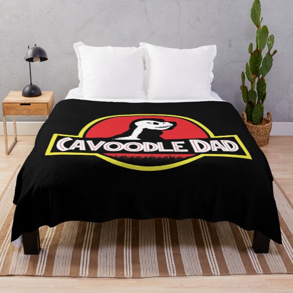 Item preview, (For Dark Background) Jurassic Cavoodle Dad designed and sold by More Cute Dogs.