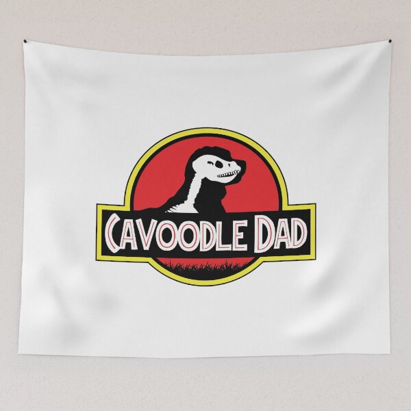 Item preview, (For Bright Background) Jurassic Cavoodle Dad designed and sold by More Cute Dogs.