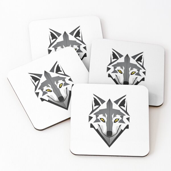 Artikelvorschau, Geometrischer Wildwolf (linearer Stil) entworfen und verkauft von wildbamboo.