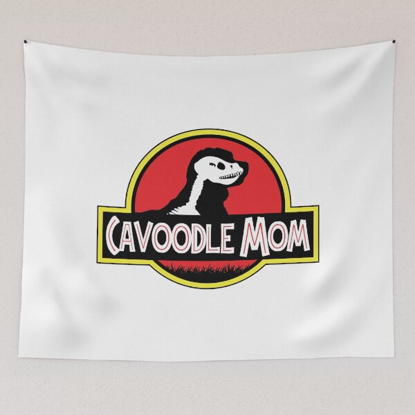 Item preview, (For Bright Background) Jurassic Cavoodle Mom designed and sold by More Cute Dogs.