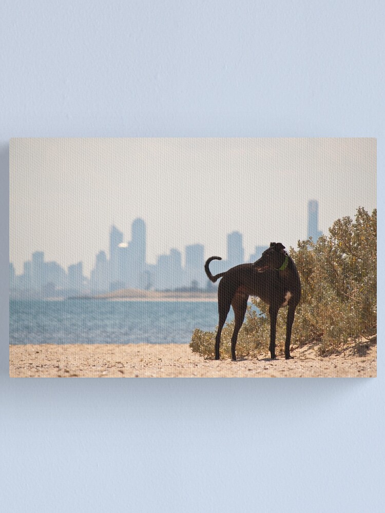 Alternate view of A Day at the Beach Canvas Print