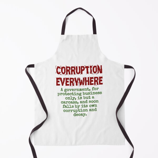 Item preview, A Government For Protecting Business Only - Corruption Quote designed and sold by CrankyOldDude.