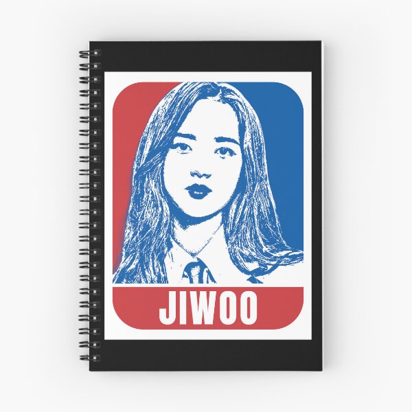 Item preview, tripleS Jiwoo Sketch Silhouette Blue and Red designed and sold by AliffStudio.