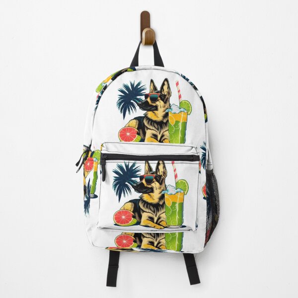 Item preview, Funny German Shepherd Design Sticker Dog Tropical Summer Vacay Mode Vacation designed and sold by reddrive88.