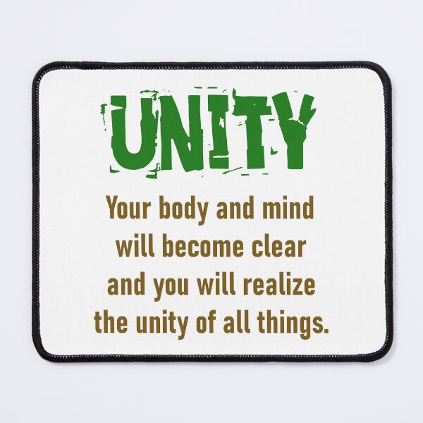 Item preview, Your Body And Mind Will Become Clear - Unity Quote designed and sold by CrankyOldDude.