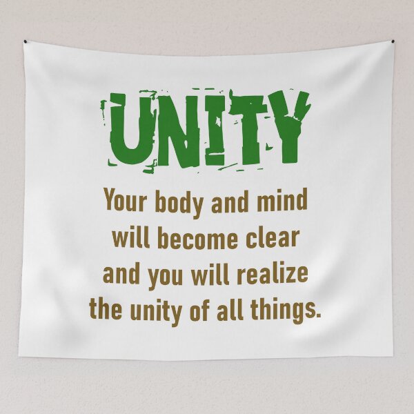 Item preview, Your Body And Mind Will Become Clear - Unity Quote designed and sold by CrankyOldDude.