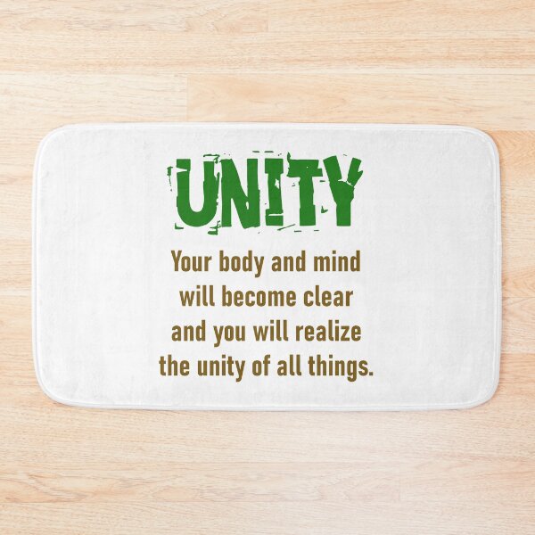 Item preview, Your Body And Mind Will Become Clear - Unity Quote designed and sold by CrankyOldDude.