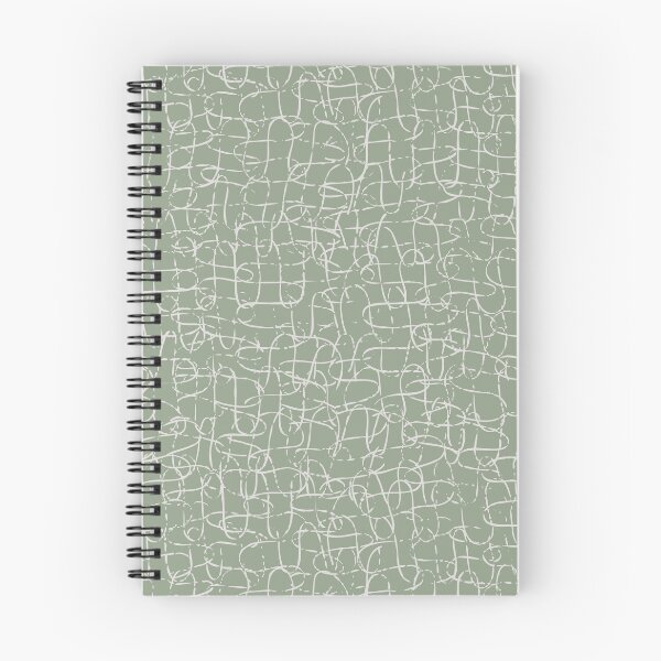 Item preview, Modern Abstract Swirls on Dark Sage Green  designed and sold by Barvatika.