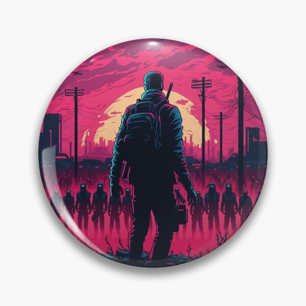 Artikelvorschau, Retro-Synthwave-Zombi-Apokalypse entworfen und verkauft von RESToRAPTOR.