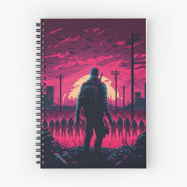 Artikelvorschau, Retro-Synthwave-Zombi-Apokalypse entworfen und verkauft von RESToRAPTOR.