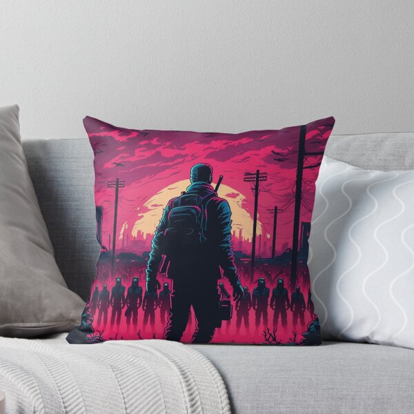 Artikelvorschau, Retro-Synthwave-Zombi-Apokalypse entworfen und verkauft von RESToRAPTOR.