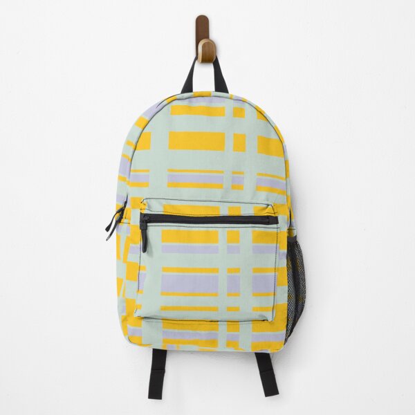Item preview, Yellow SageGreen GreyBlue Stripes Scandinavian Winter  designed and sold by KavimaCreatives.