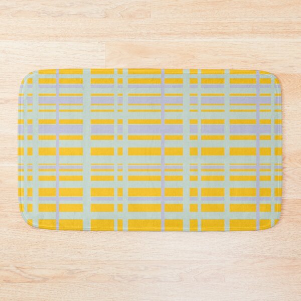 Item preview, Yellow SageGreen GreyBlue Stripes Scandinavian Winter  designed and sold by KavimaCreatives.